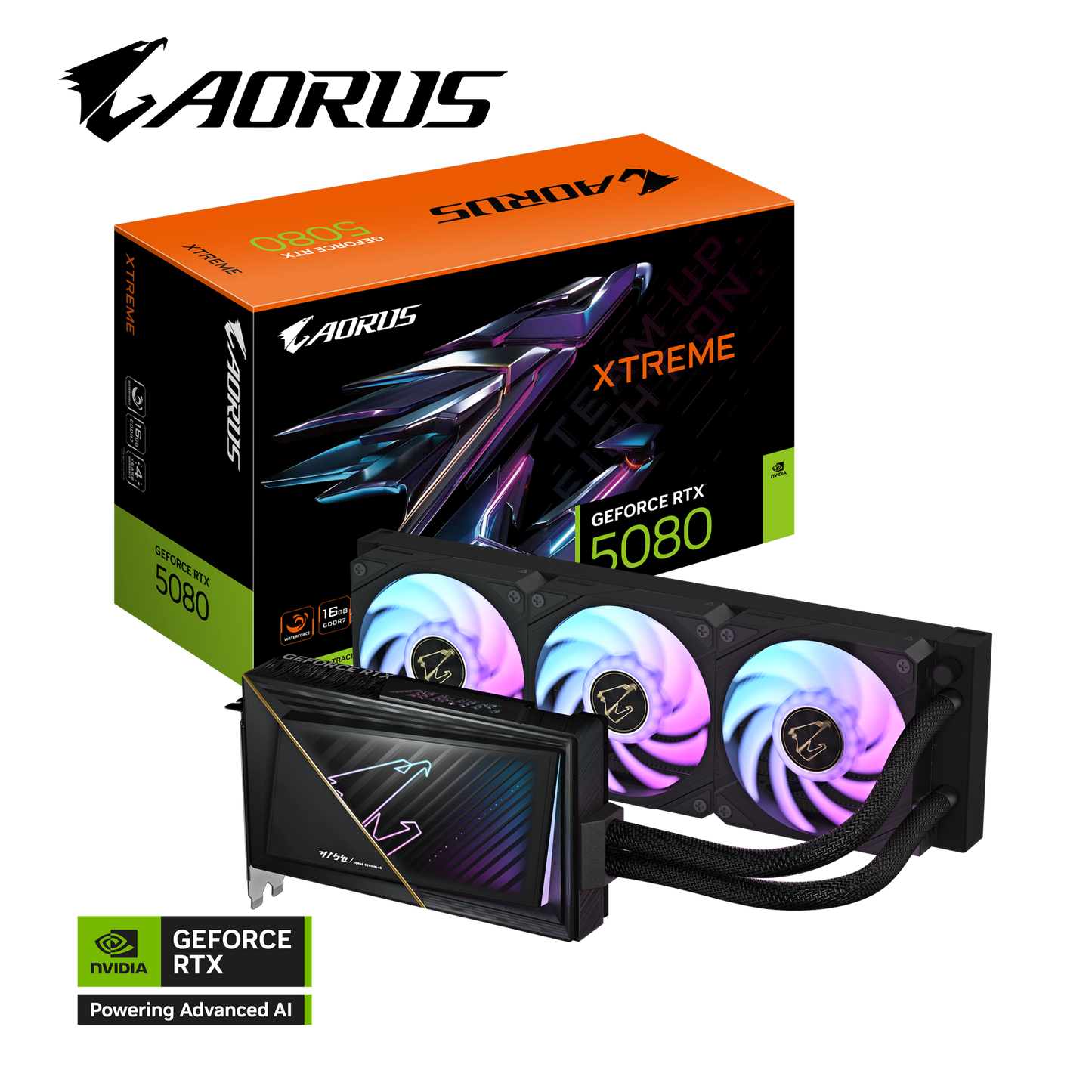 GIGABYTE AORUS GeForce RTX 5080 XTREME WATERFORCE 16G