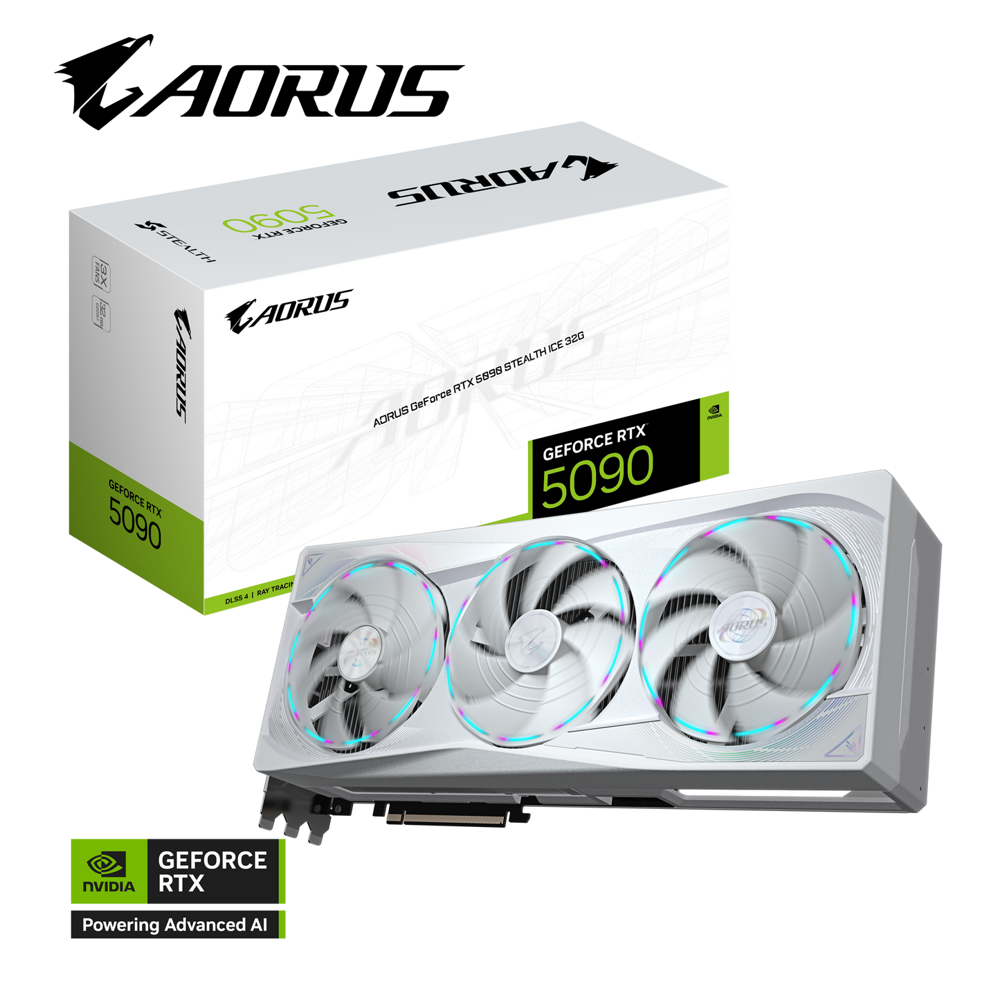 GIGABYTE AORUS GeForce RTX 5090 STEALTH ICE 32G