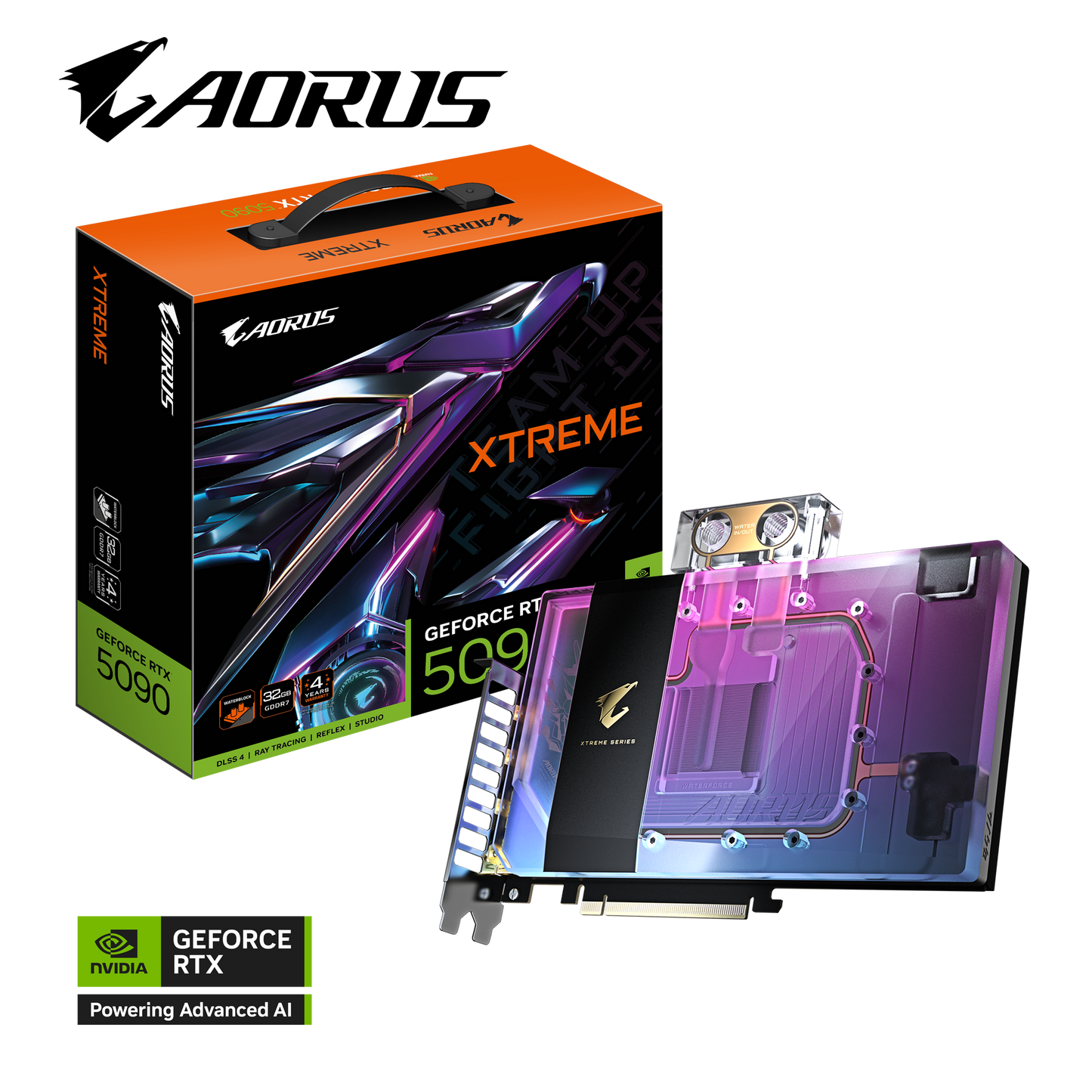 GIGABYTE AORUS GeForce RTX 5090 XTREME WATERFORCE WB 32G