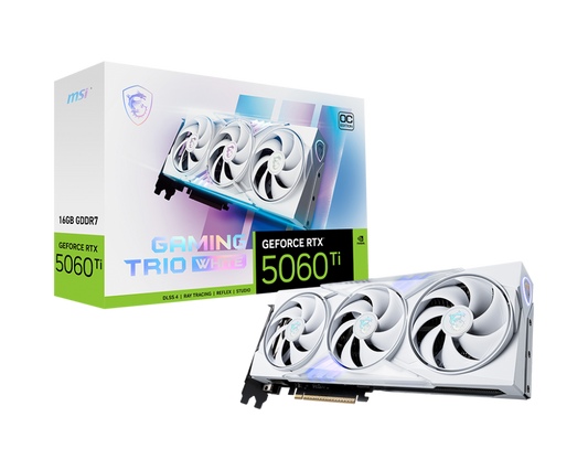 MSI GeForce RTX 5060 Ti 16G GAMING TRIO OC WHITE