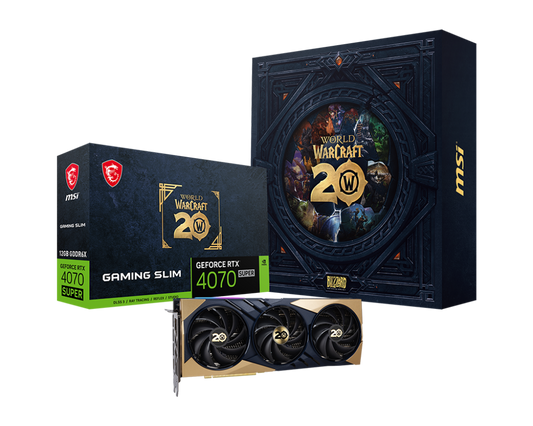 MSI GeForce RTX 4070 SUPER 12G GAMING SLIM World of Warcraft® EDITION