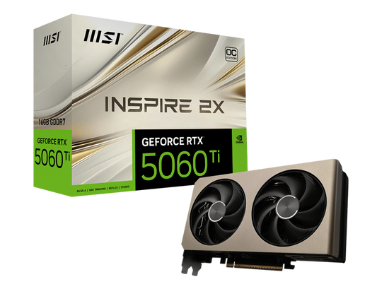 MSI GeForce RTX 5060 Ti 16G INSPIRE 2X OC