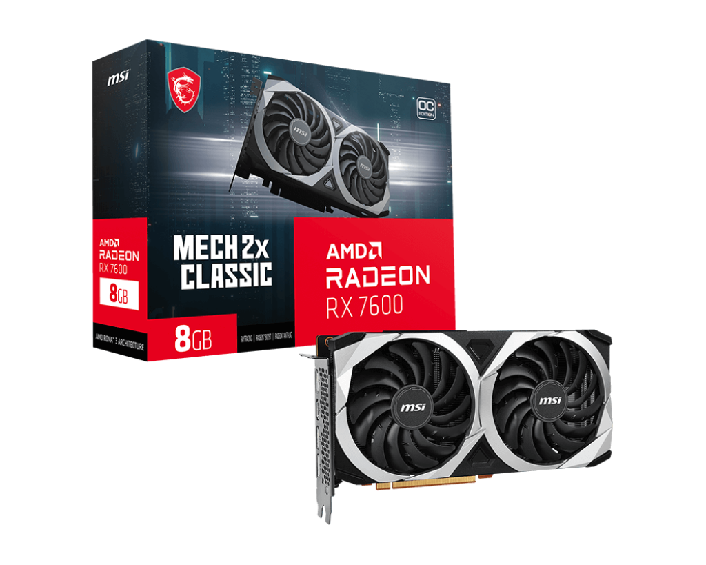 MSI Radeon RX 7600 MECH 2X CLASSIC 8G OC