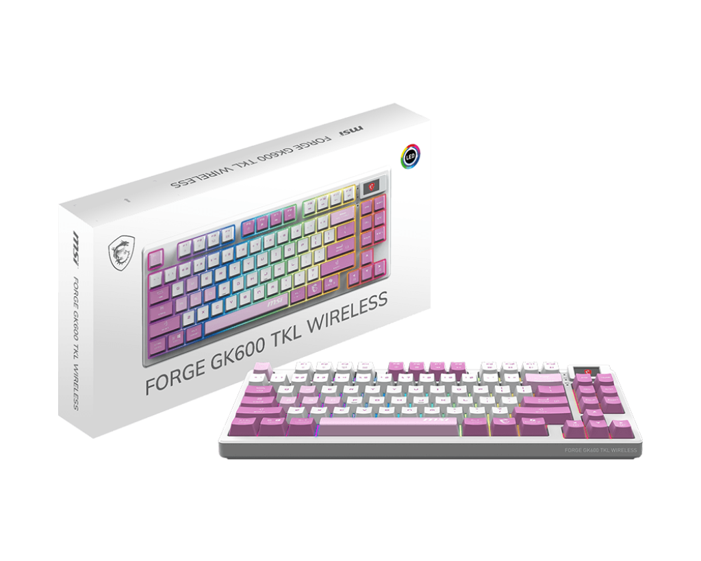 MSI Forge GK600 TKL Wireless Violet