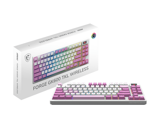 MSI Forge GK600 TKL Wireless Violet