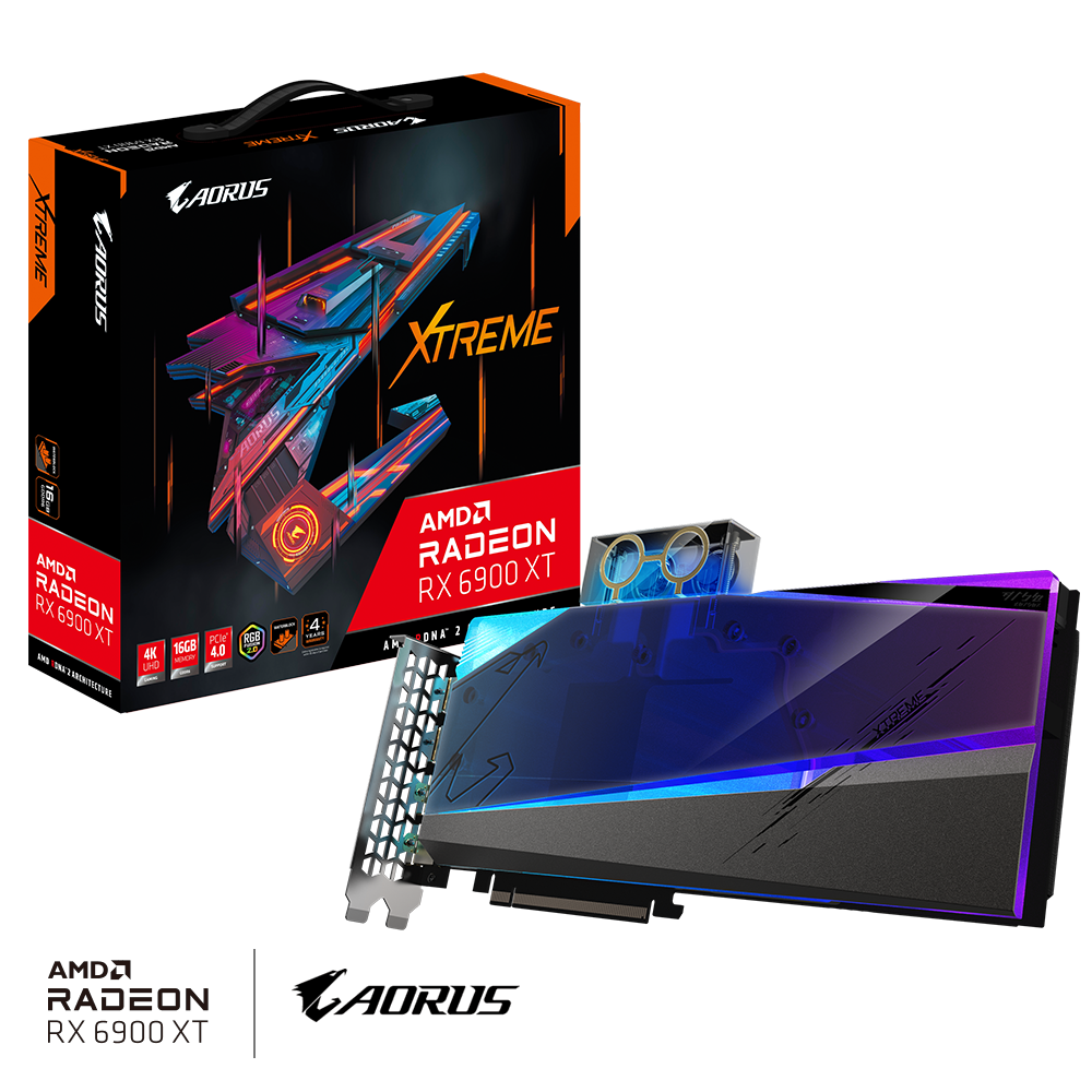 GIGABYTE AORUS Radeon RX 6900 XT XTREME WATERFORCE WB 16G