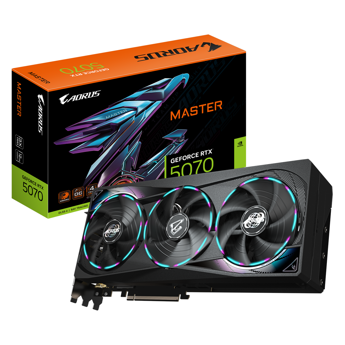 GIGABYTE AORUS GeForce RTX 5070 MASTER 12G