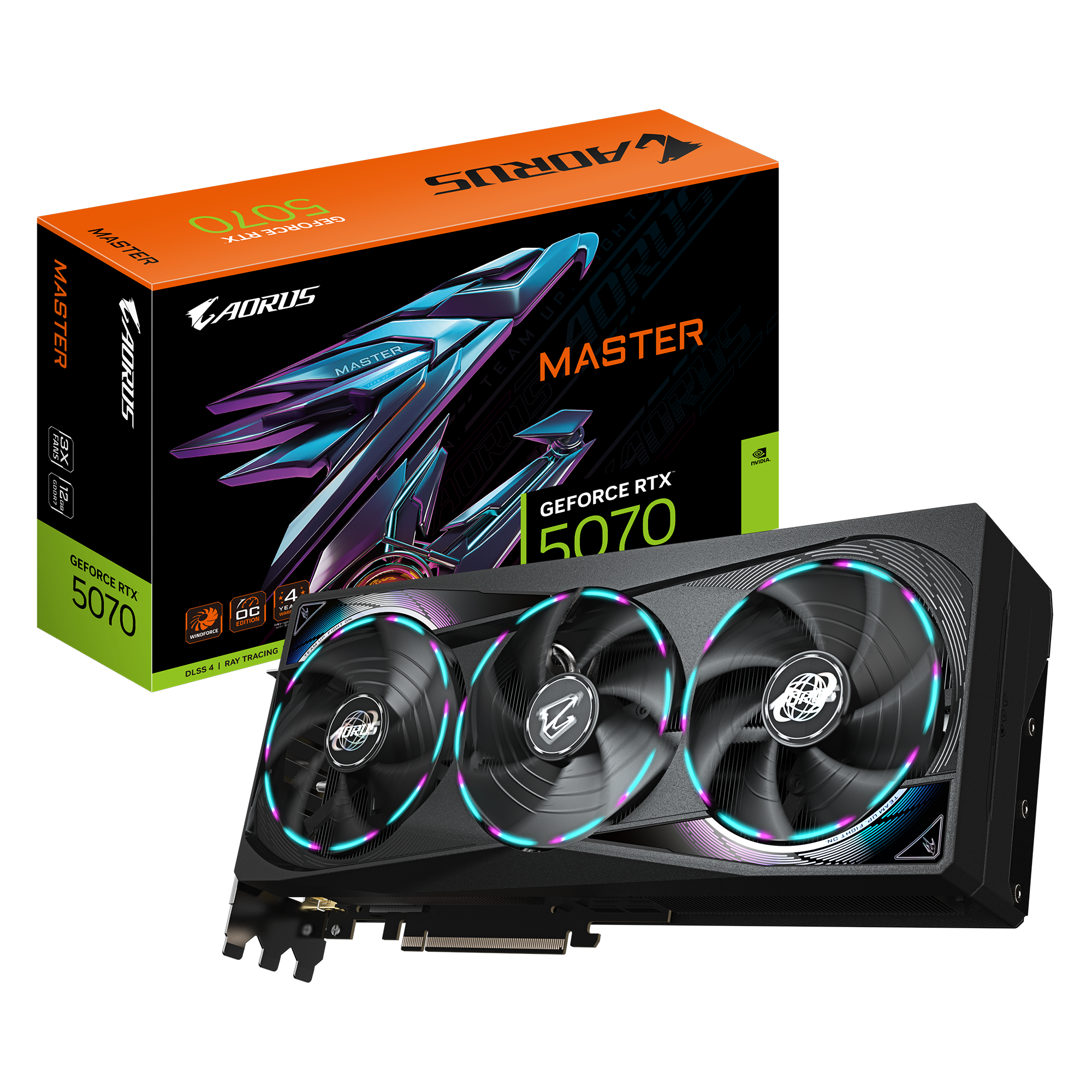 GIGABYTE AORUS GeForce RTX 5070 MASTER 12G
