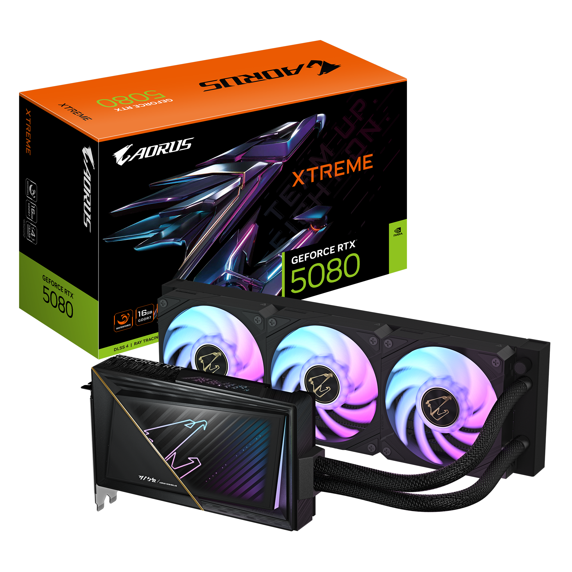GIGABYTE AORUS GeForce RTX 5080 XTREME WATERFORCE 16G