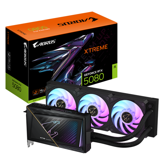 GIGABYTE AORUS GeForce RTX 5080 XTREME WATERFORCE 16G