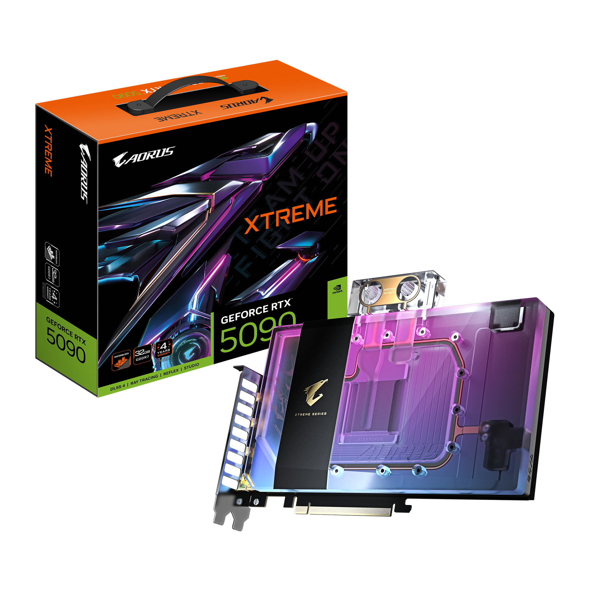 GIGABYTE AORUS GeForce RTX 5090 XTREME WATERFORCE WB 32G