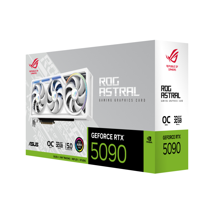 ROG Astral GeForce RTX 5090 – WHITE OC Edition (32GB GDDR7)