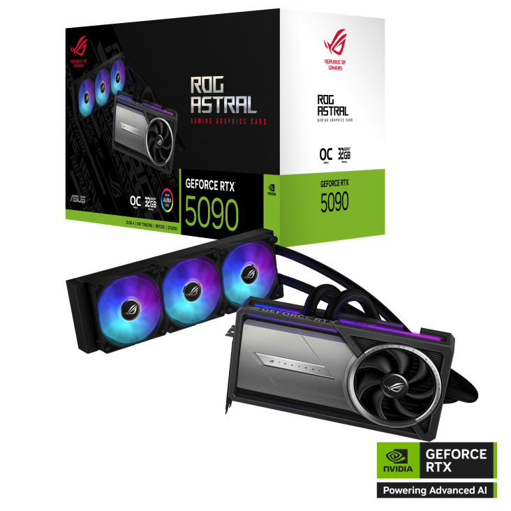 ROG Astral LC GeForce RTX 5090 – OC Edition (32GB GDDR7)
